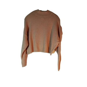 Women's Sincerely Jules Tan Long Sleeve Sweater Shorter Length Super‎ Cute small